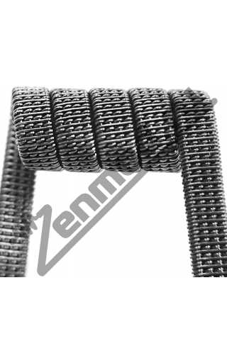 Спираль Staggered Quad SS316L 0.35мм 0.14 Ом