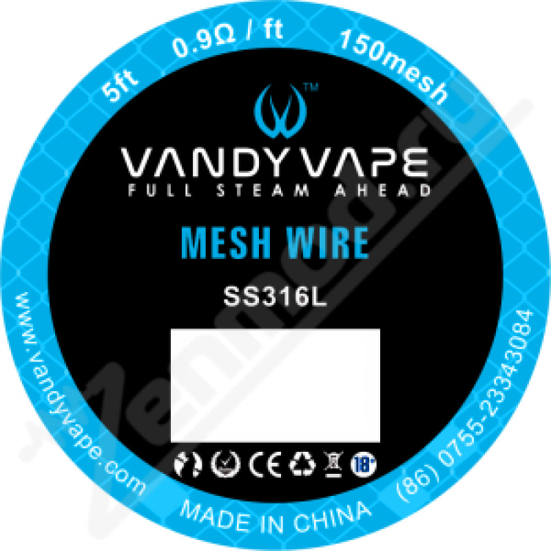 Фото и внешний вид — Сетка стальная Vandy Vape SS316L Mesh wire 150 1.5м