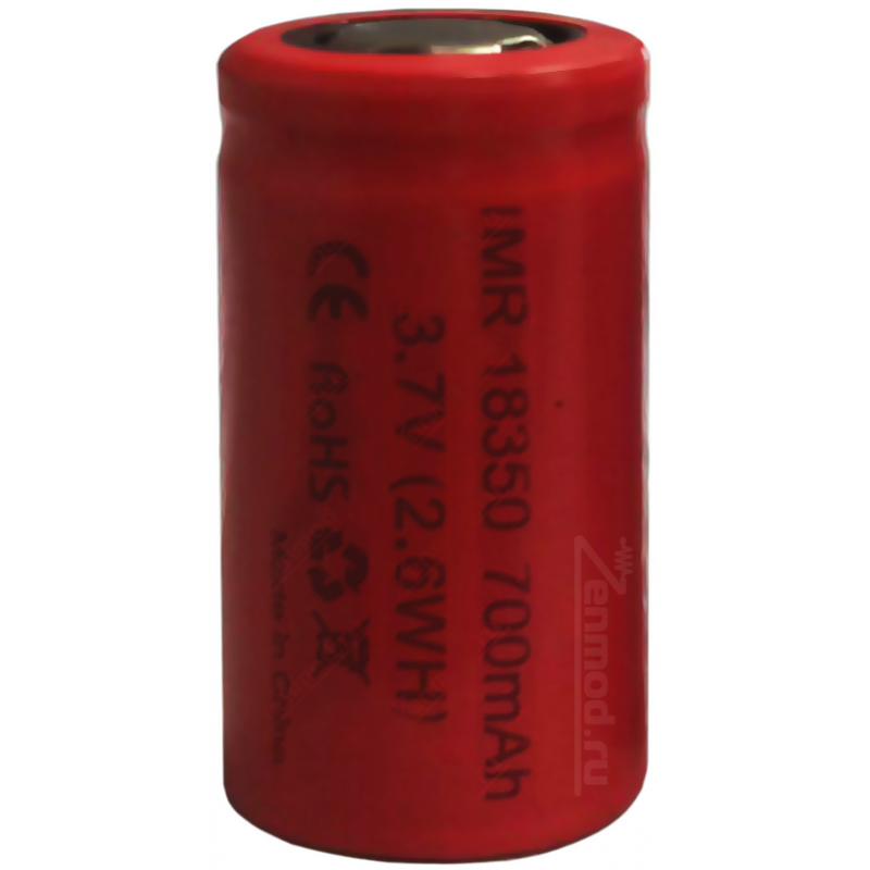 Фото и внешний вид — AW 18350 700mAh IMR 12A