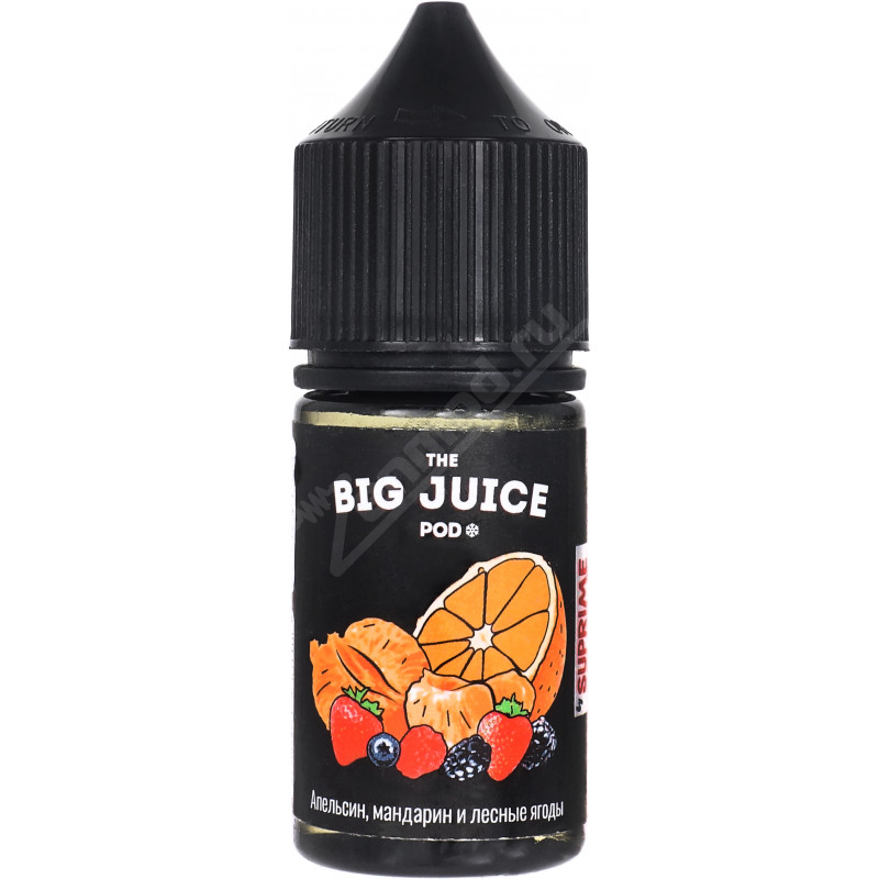 Фото и внешний вид — BIG JUICE POD SALT - Апельсин-мандарин и лесные ягоды 30мл