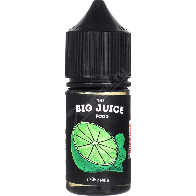 Фото и внешний вид — BIG JUICE POD SALT - Лайм и мята 30мл