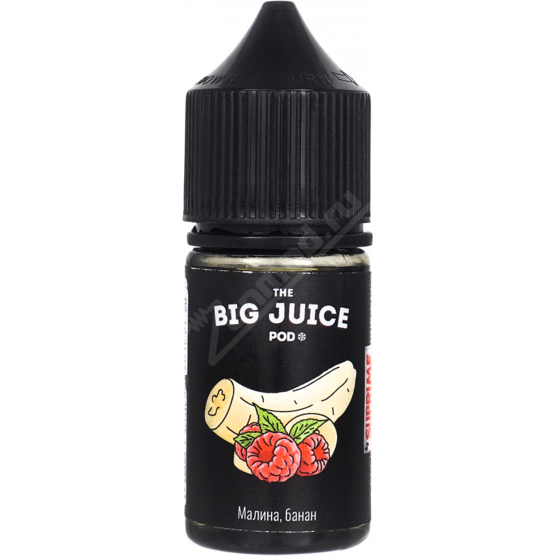 Фото и внешний вид — BIG JUICE POD SALT - Малина, банан 30мл