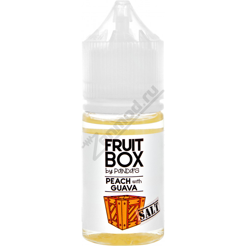Фото и внешний вид — FRUITBOX SALT - Peach with Guava 30мл