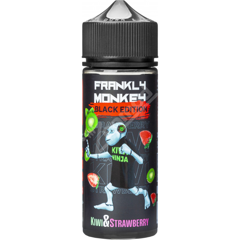 Фото и внешний вид — Frankly Monkey Black - Kiwi and Strawberry 120мл
