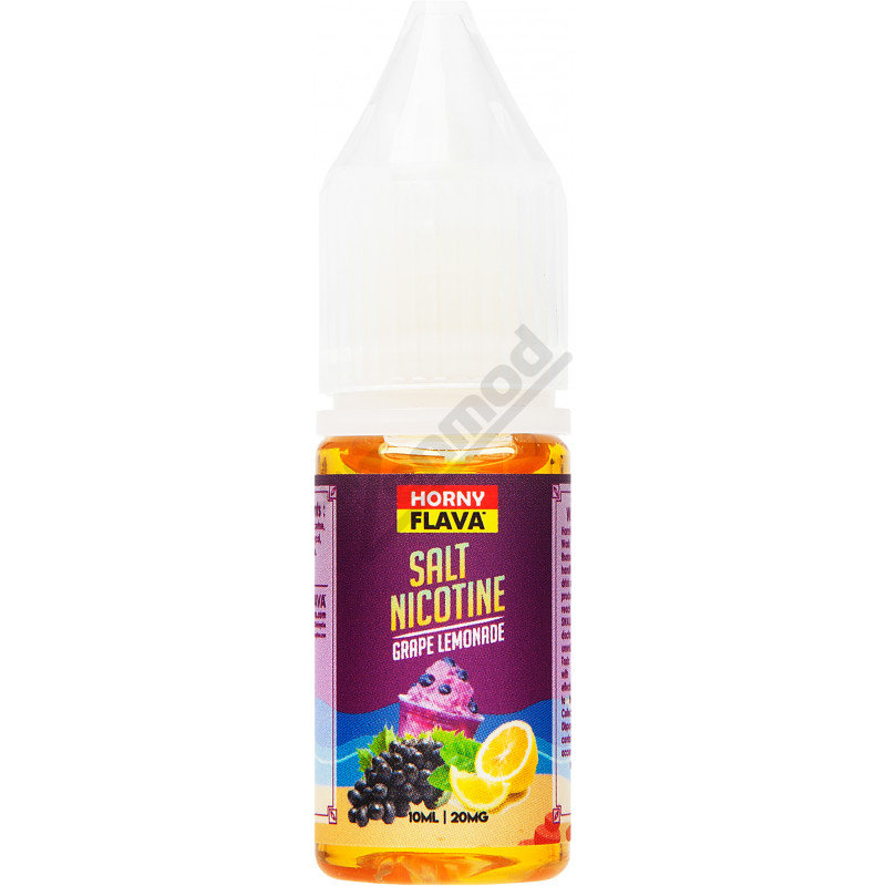 Фото и внешний вид — HORNY Lemonade SALT - Grape 10мл