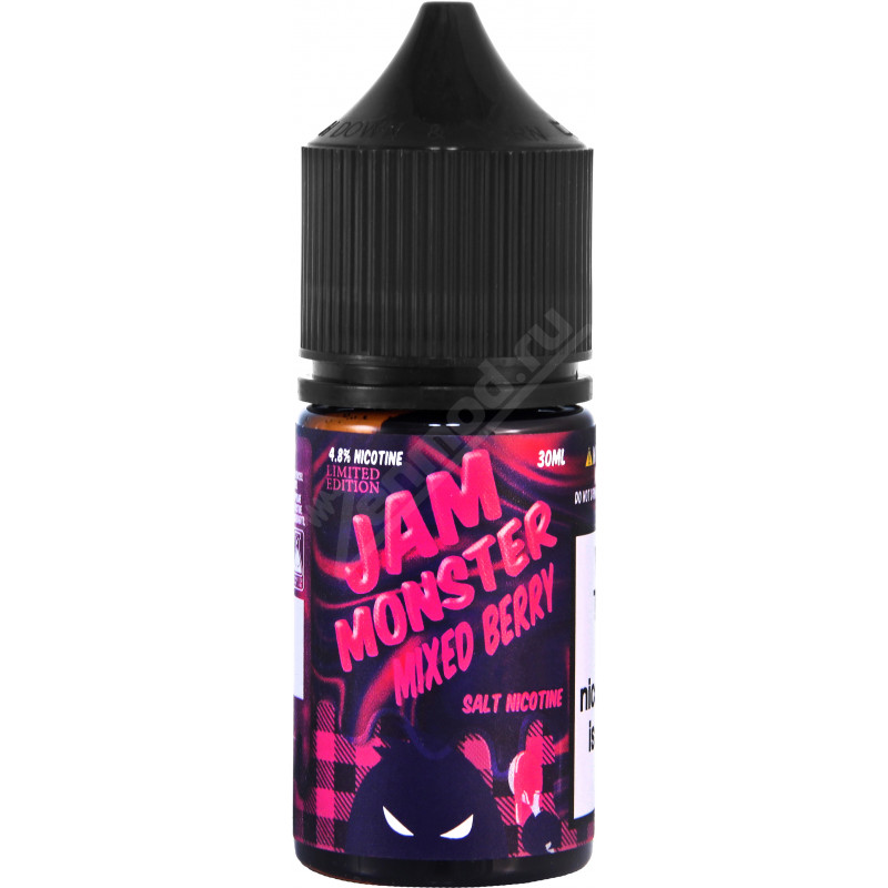 Фото и внешний вид — Jam Monster SALT - Mixed Berry 30мл