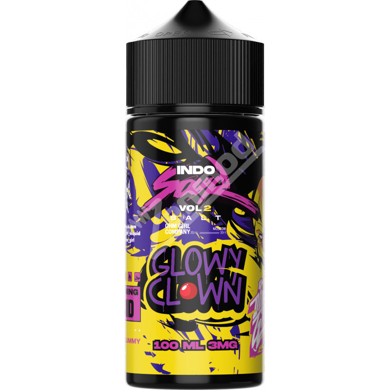 IndoSour - Glowy Clown 100мл Фото и внешний вид — IndoSour - Glowy Clown 100мл