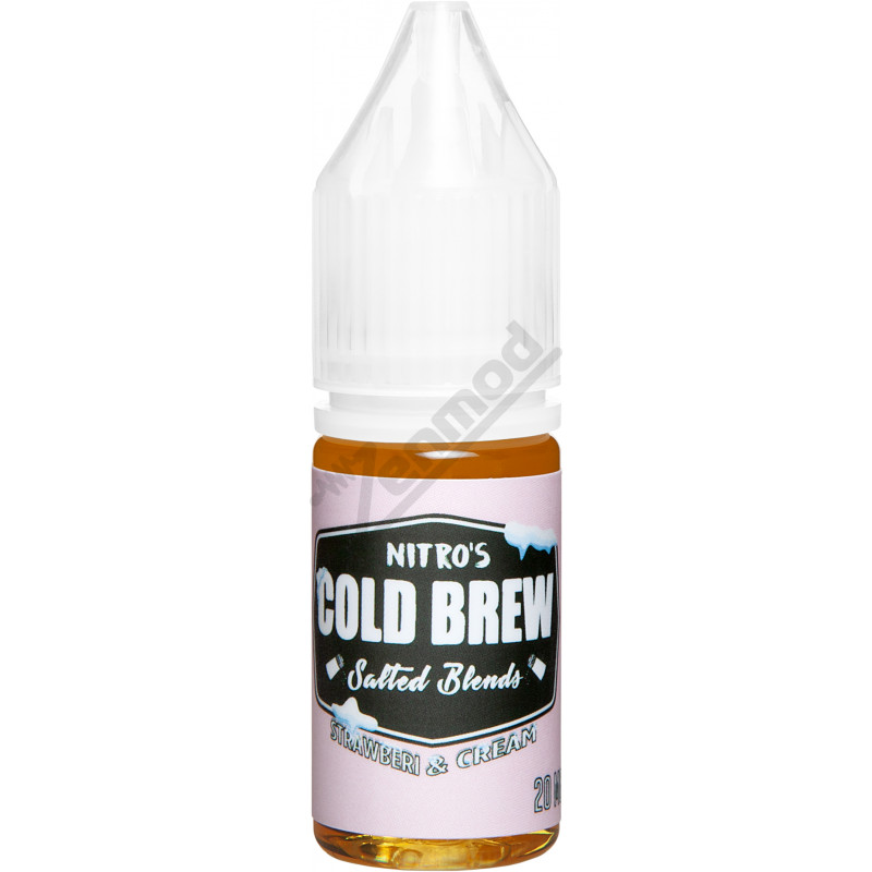 Фото и внешний вид — Nitro's Cold Brew Shakes SALT - Strawberry & Cream 10мл