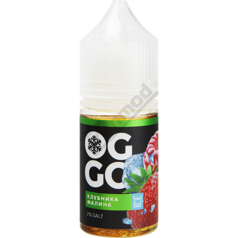 Фото и внешний вид — OGGO BERRIES DOUBLE ICE SALT - Клубника Малина 30мл