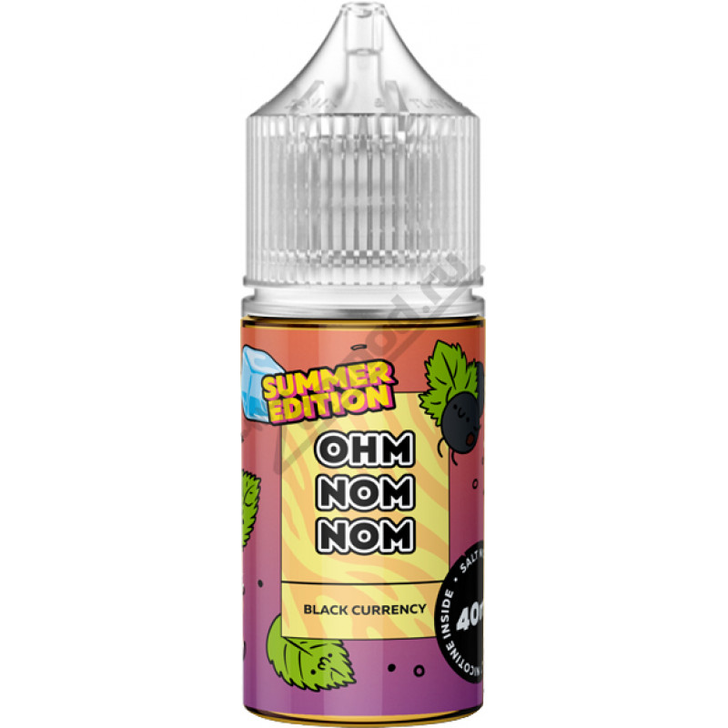 Фото и внешний вид — OHM NOM NOM SUMMER SALT - Black Currency 30мл