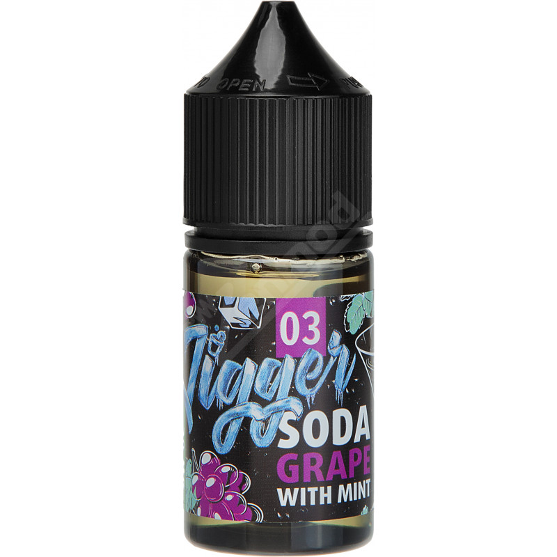 Фото и внешний вид — PANDA'S JIGGER SALT - №3 Soda Grape With Mint 30мл