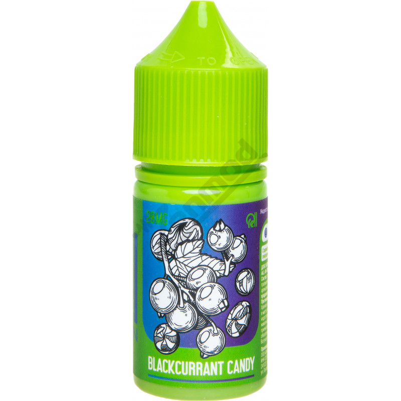 Фото и внешний вид — RELL Green SALT - Blackcurrant Candy 30мл