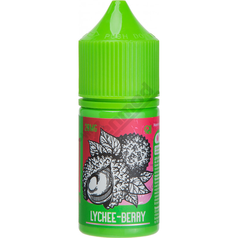 Фото и внешний вид — RELL Green SALT - Lychee Berry 30мл