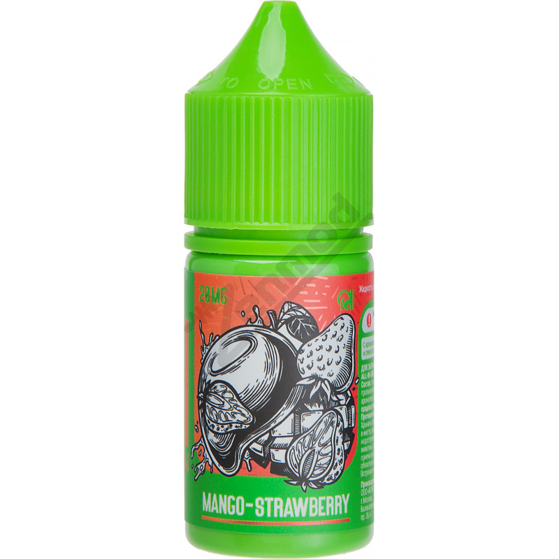 Фото и внешний вид — RELL Green SALT - Mango Strawberry 30мл