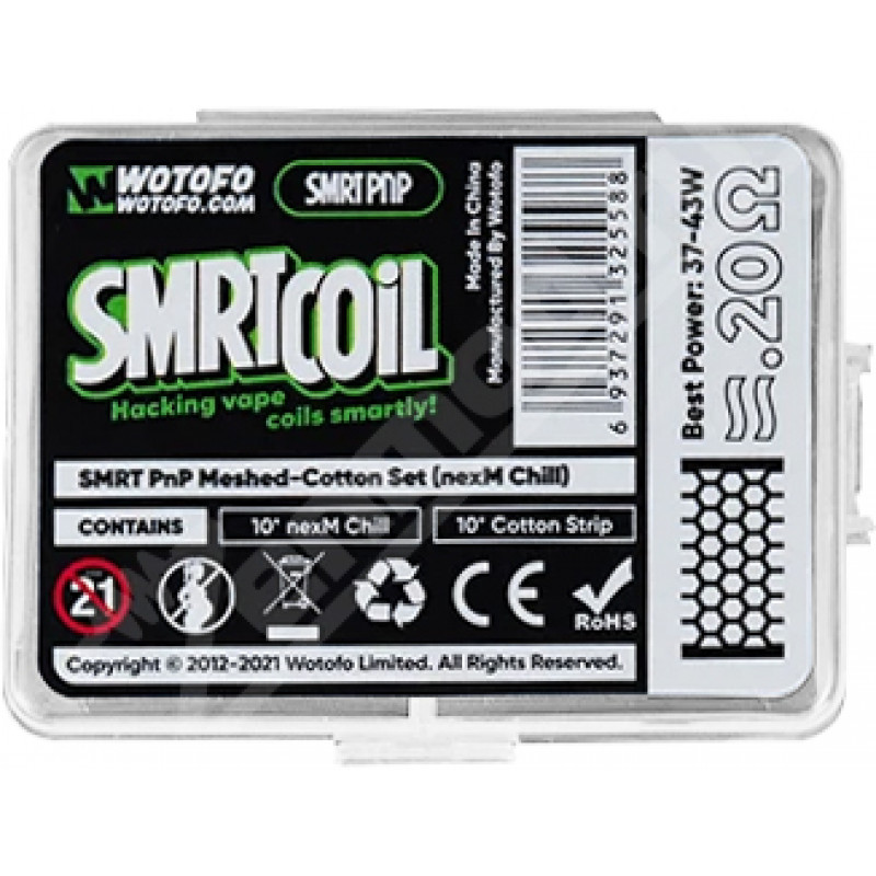 Фото и внешний вид — Wotofo SMRT nexMESH Chill Mesh KIT 0.2 Ом