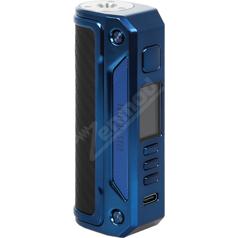 Фото и внешний вид — Lost Vape Thelema Solo 100W Mod Sierra Blue-Carbon Fiber
